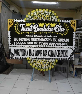 Papan Bunga di Karang Bahagia